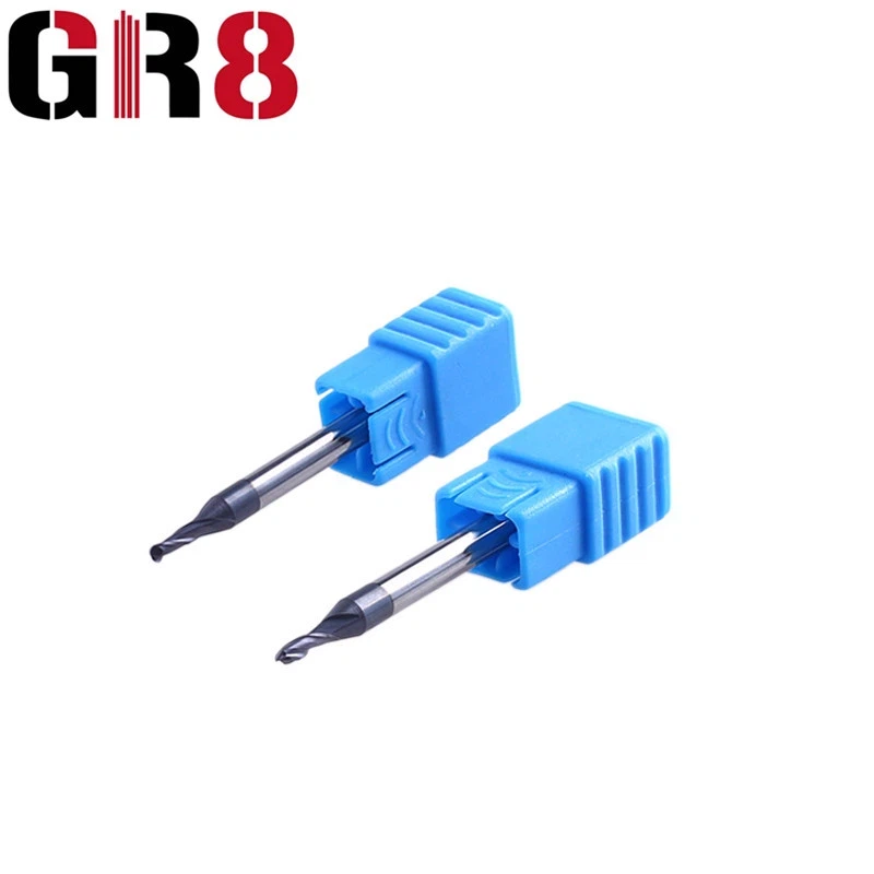 Крайна фреза с микродиаметър и топка с 2 фрези